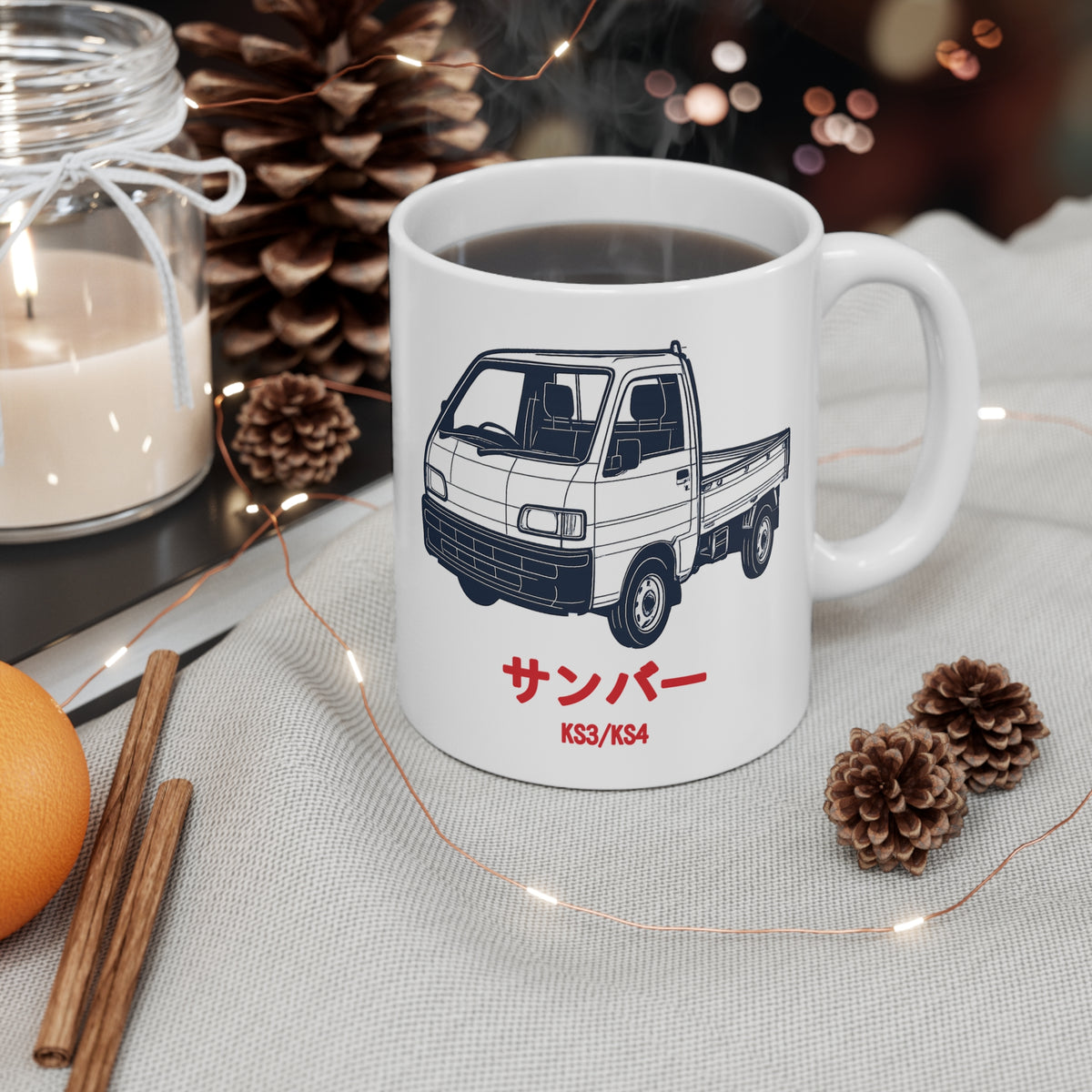Subaru Sambar Kei Truck Mug — サンバー JDM Mini Truck Coffee Mug 11oz