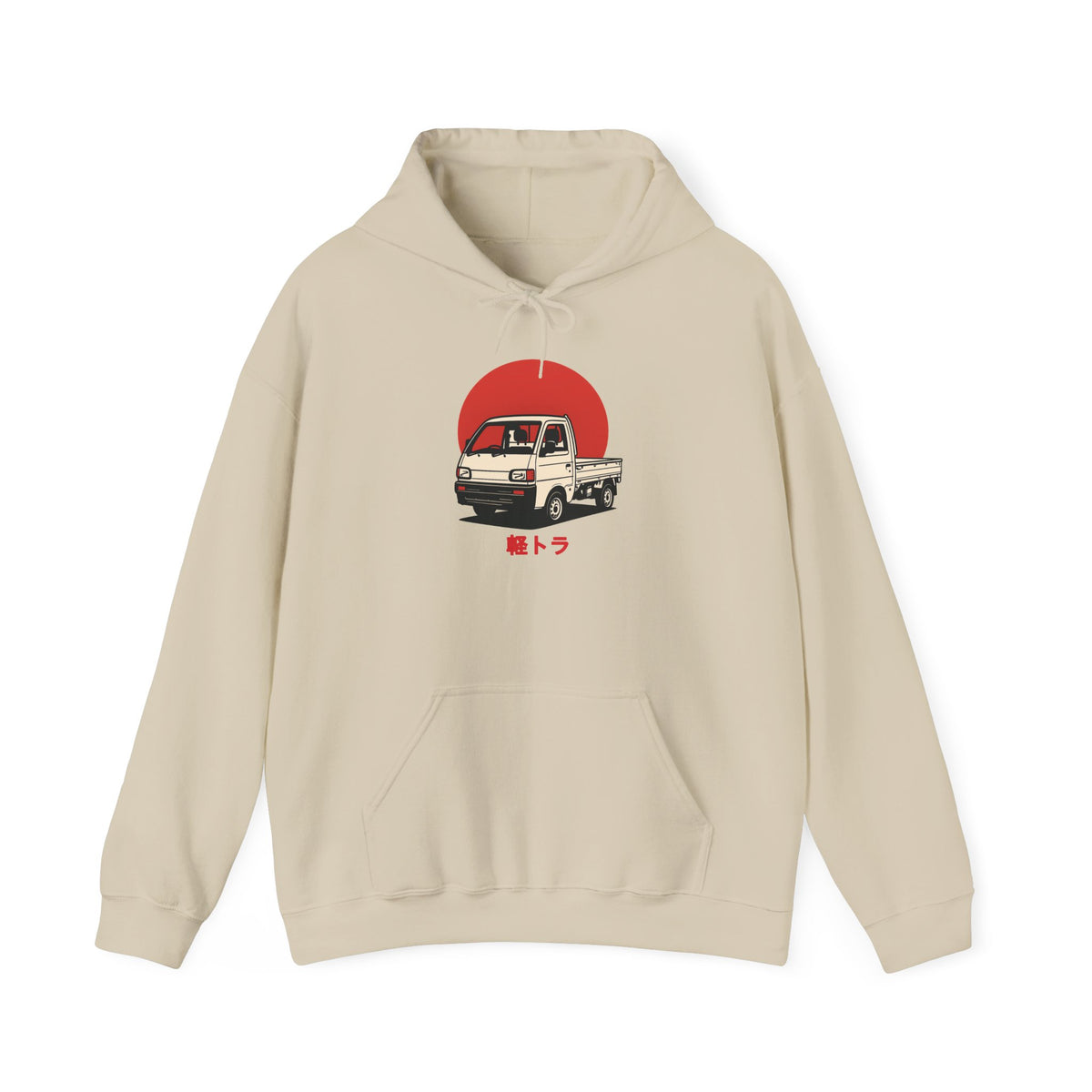 Red Sun Kei Truck Hoodie — Japanese Mini Truck JDM Car Hoodie