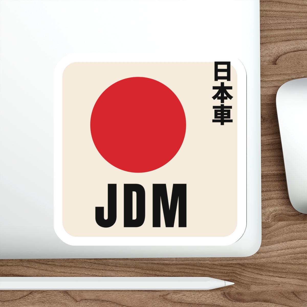 JDM Red Sun Sticker — Japanese Rising Sun Car Decal