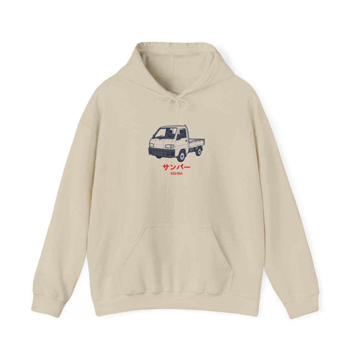Subaru Sambar Kei Truck Hoodie — Blueprint Japanese Mini Truck Hoodie