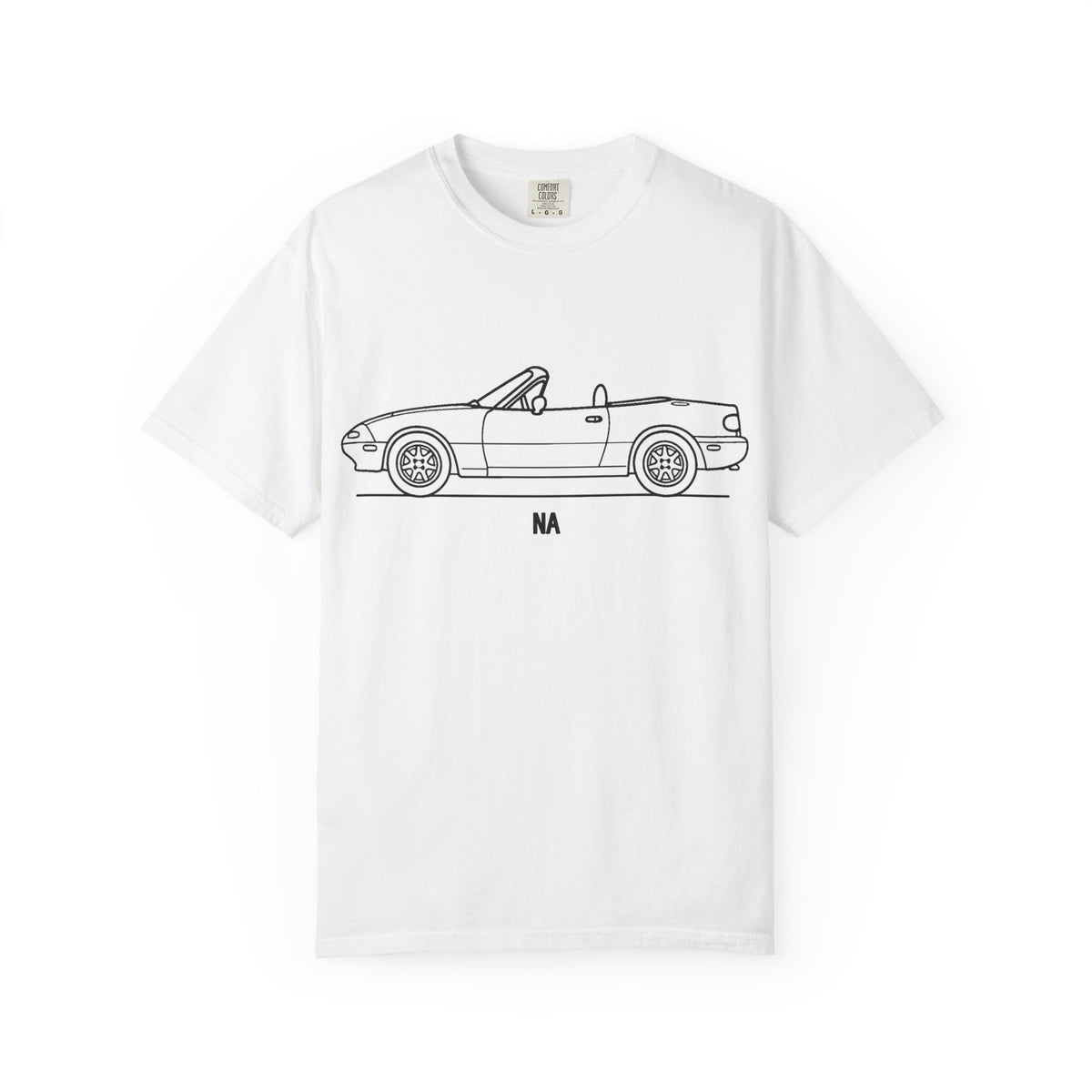 Mazda Miata NA T-Shirt — Line Art Outline JDM Shirt
