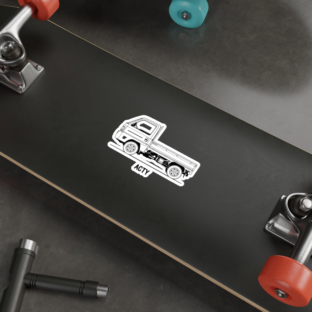 Honda Acty Kei Truck Sticker — Line Art Mini Truck Decal