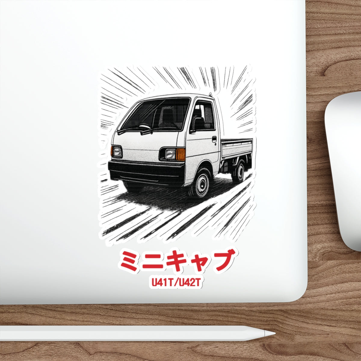 Mitsubishi Minicab Kei Truck Sticker — Manga Panel Japanese Mini Truck Sticker
