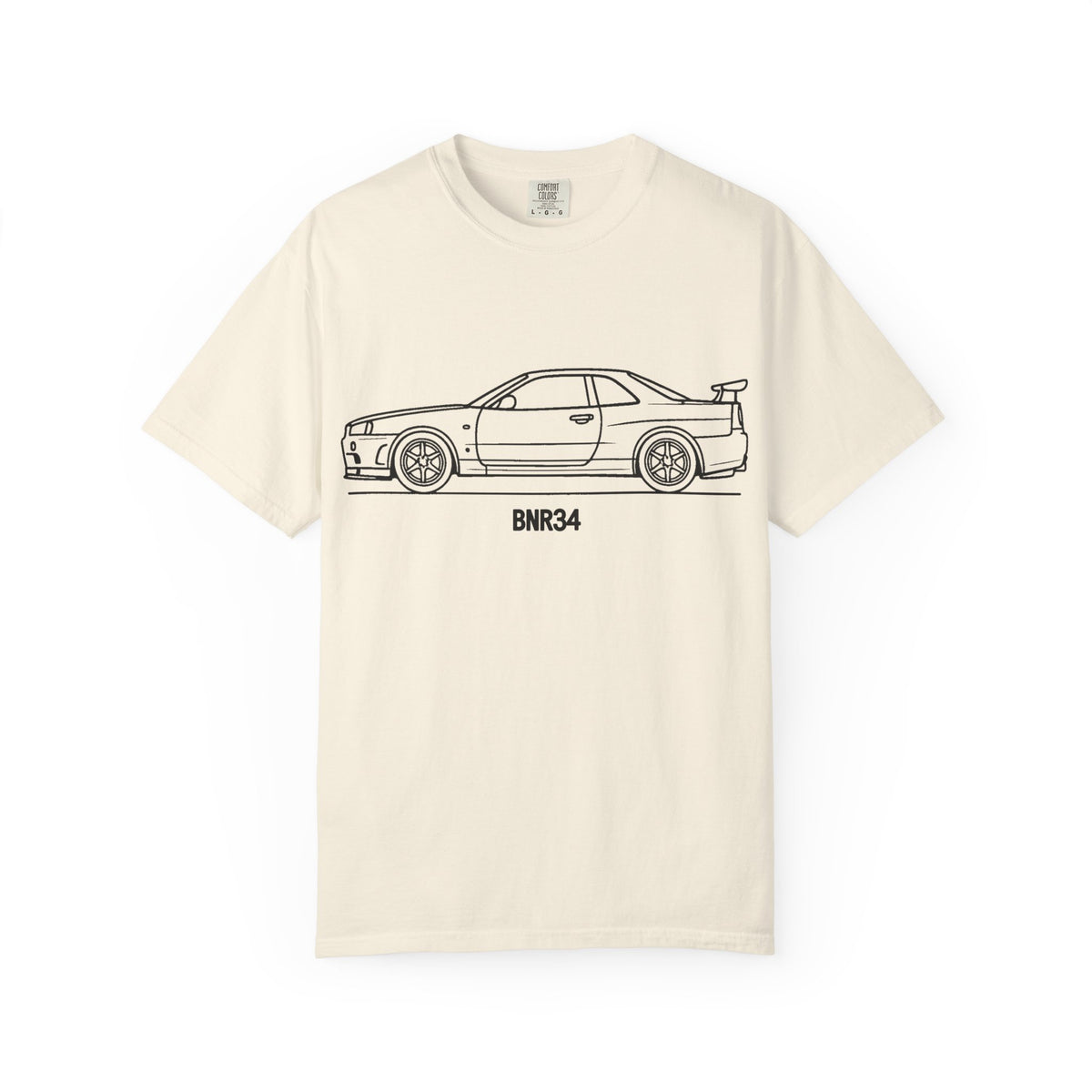 Nissan Skyline GT-R R34 T-Shirt — Line Art Outline JDM Shirt