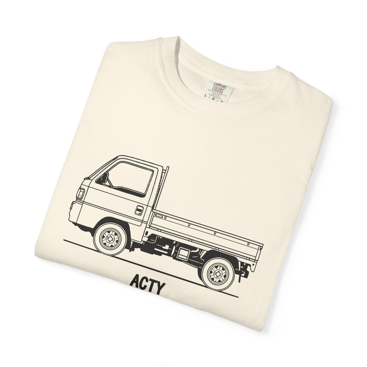 Honda Acty Kei Truck T-Shirt — Line Art Outline Mini Truck Shirt