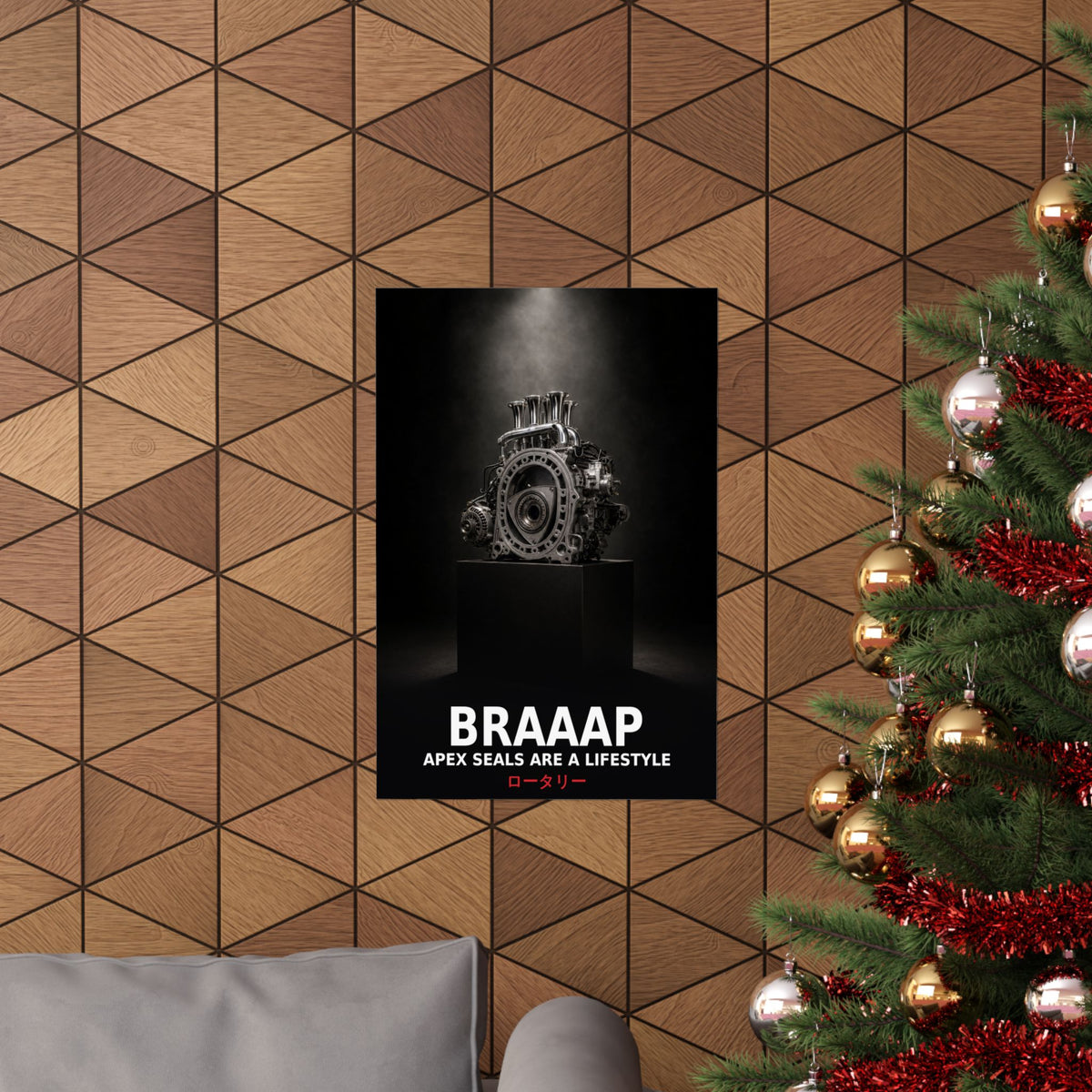 Rotary Engine Poster — BRAAAP Apex Seals Are a Lifestyle 13B JDM Wall Art