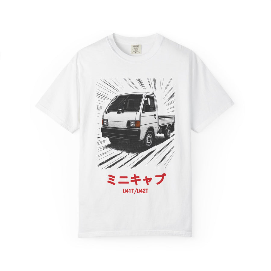 Mitsubishi Minicab Kei Truck T-Shirt — Manga Panel Japanese Mini Truck T-Shirt