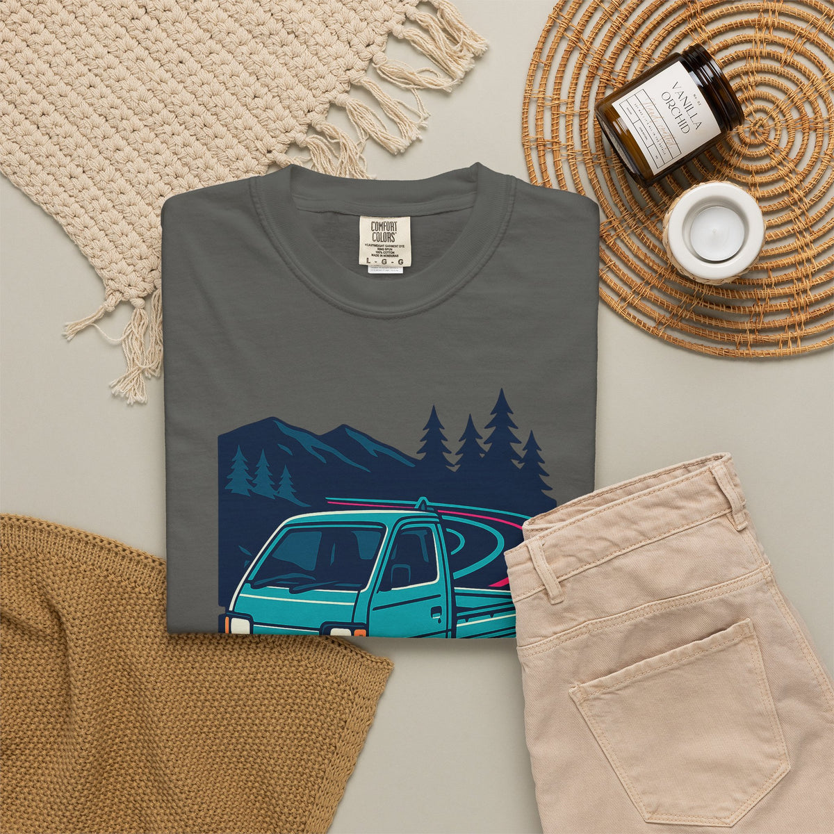 Suzuki Carry Kei Truck T-Shirt — Touge Night Japanese Mini Truck T-Shirt