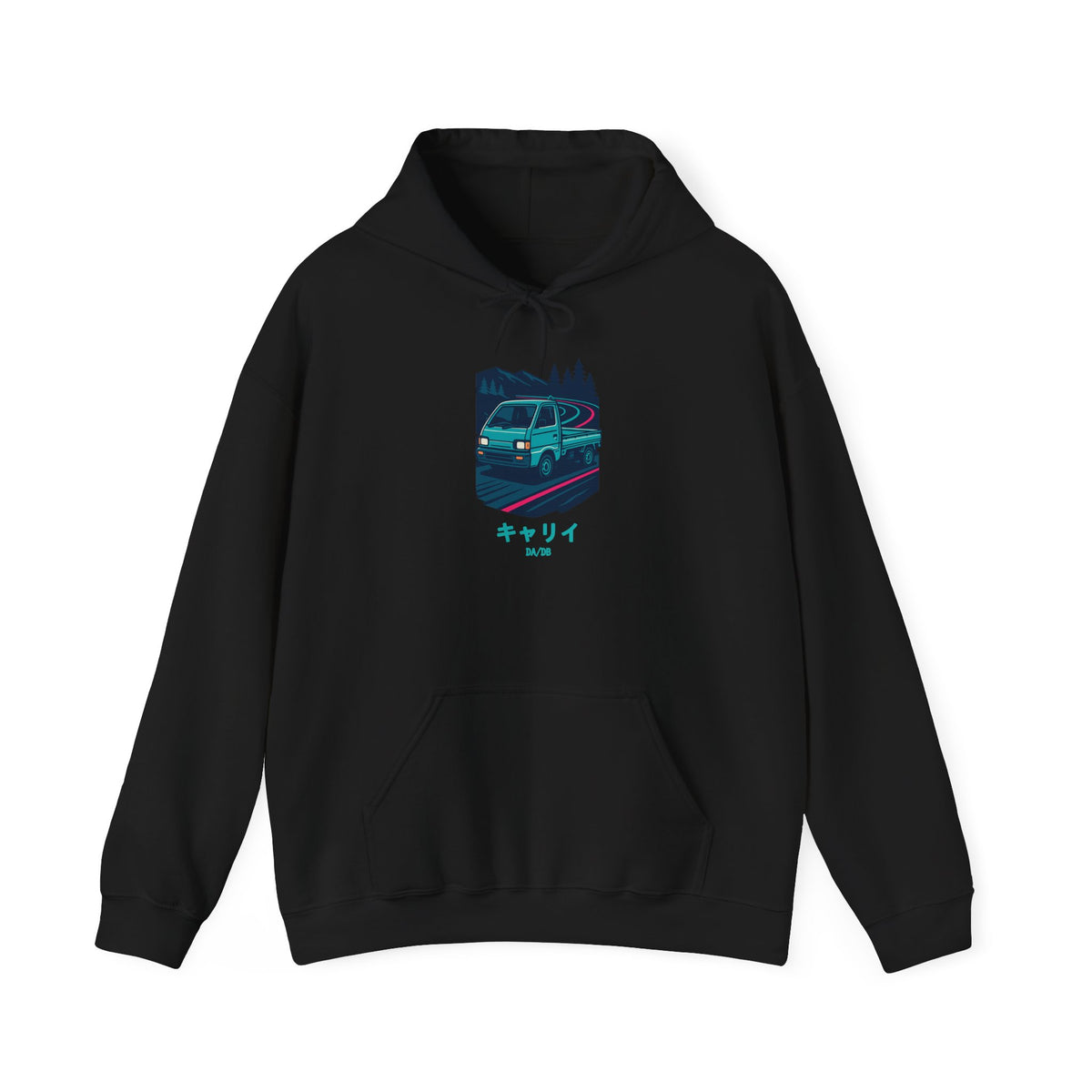 Suzuki Carry Kei Truck Hoodie — Touge Night Japanese Mini Truck Hoodie