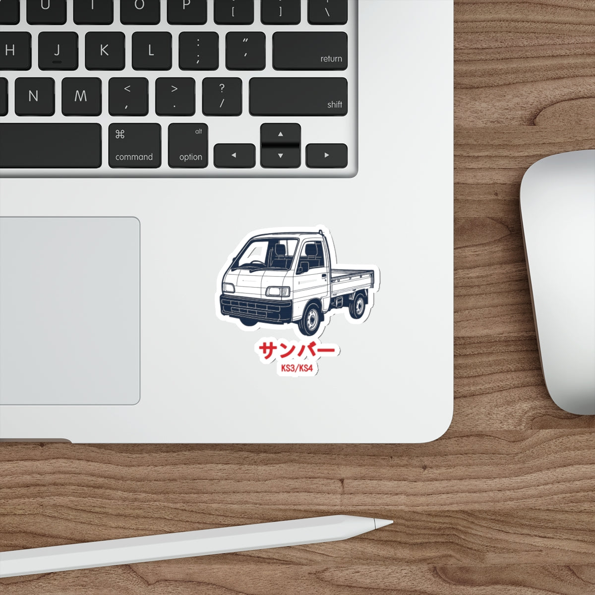 Subaru Sambar Kei Truck Sticker — Blueprint Japanese Mini Truck Sticker
