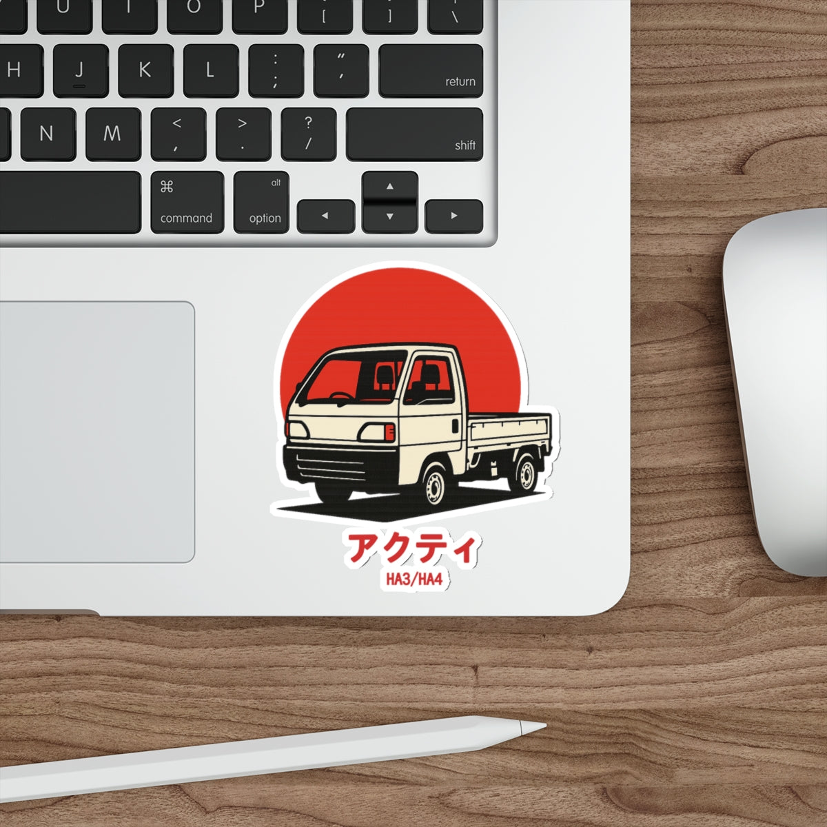 Honda Acty Kei Truck Sticker — Red Sun Japanese Mini Truck Sticker