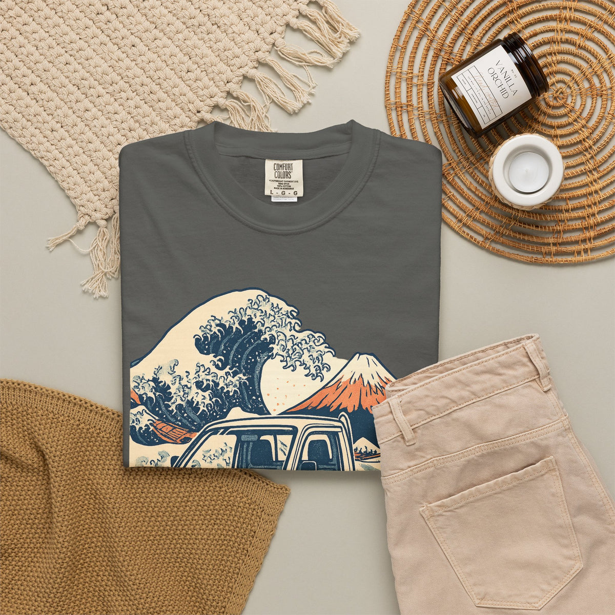 Daihatsu Hijet Kei Truck T-Shirt — Ukiyo-e Wave Japanese Mini Truck T-Shirt