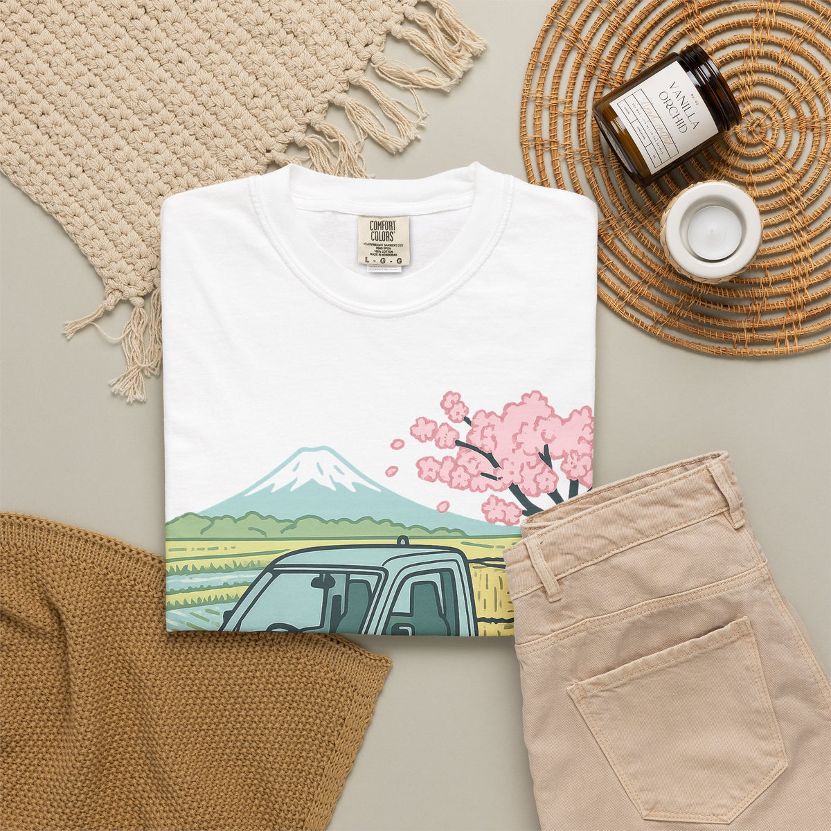 Fuji Farm Kei Truck T-Shirt — Japanese Mini Truck JDM Car Shirt