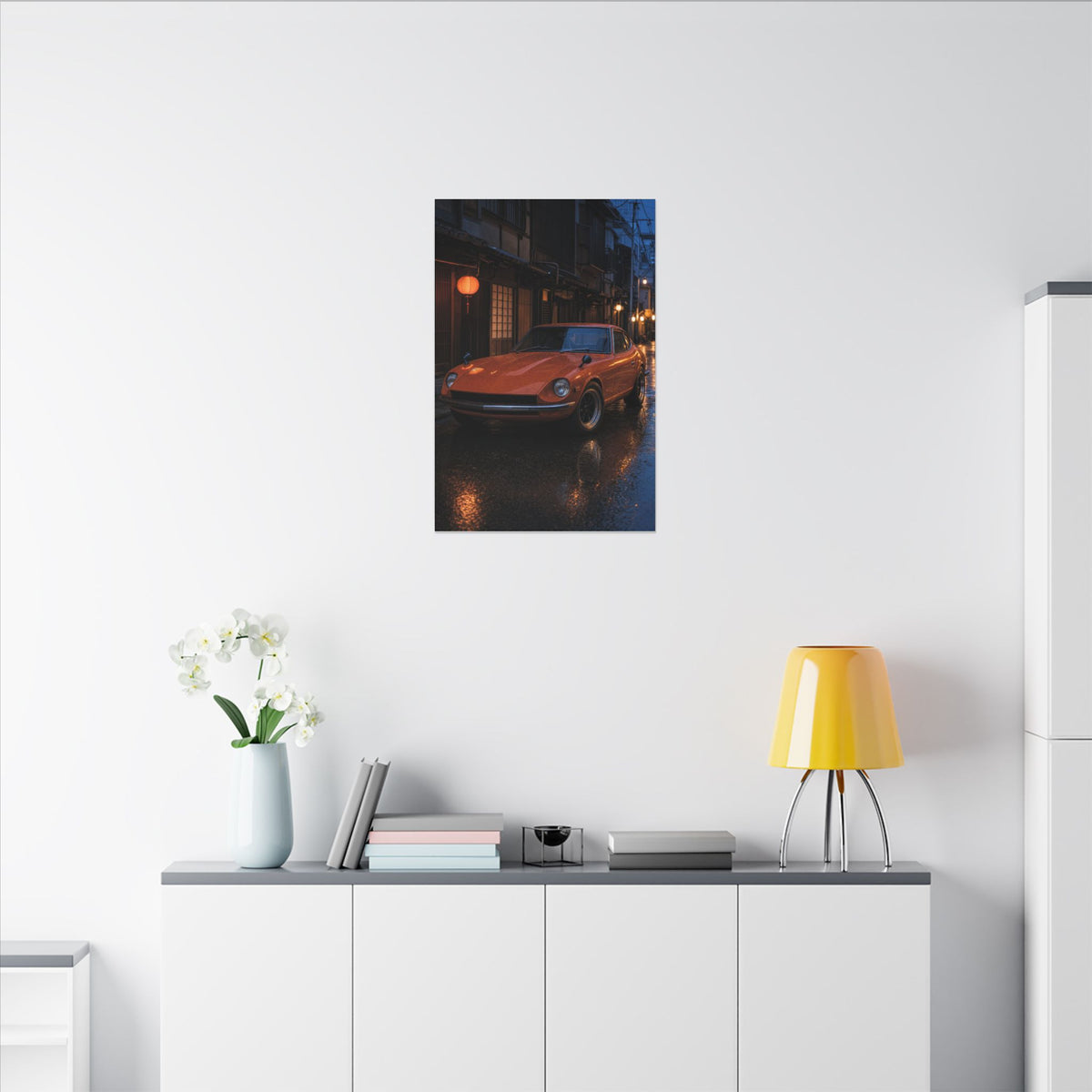 Datsun 240Z Fairlady Z S30 Canvas Wall Art — Tokyo Backstreet Photoreal JDM Car Art