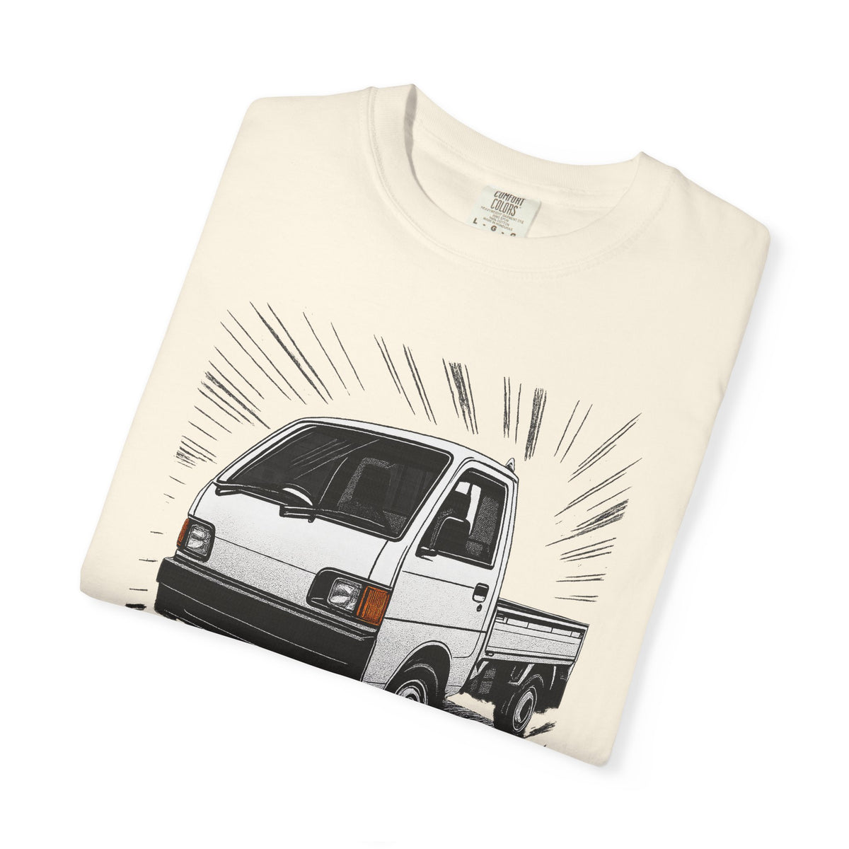 Mitsubishi Minicab Kei Truck T-Shirt — Manga Panel Japanese Mini Truck T-Shirt